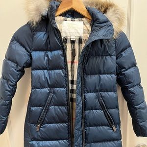 Burberry Girls 8 Navy Coat